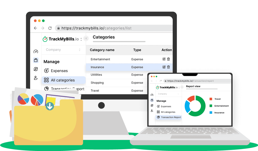 TrackMyBills dashboard
            
